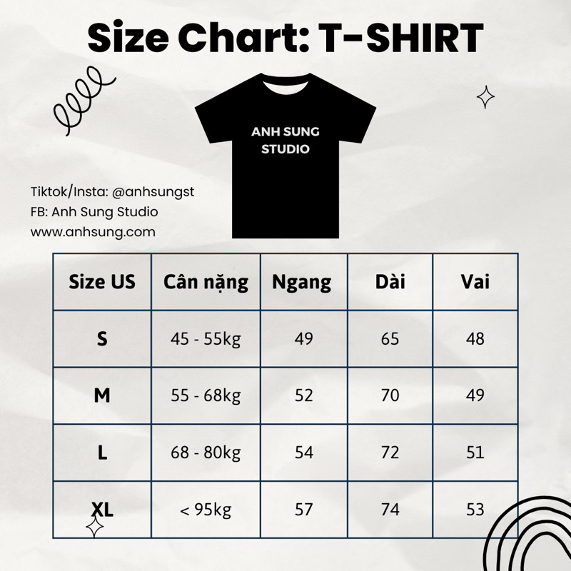 Anh Sung Studio | Áo thun Unisex in Ván Trượt Skateboard 100% Cotton 230 gsm | Phong cách Vintage - Streetwear