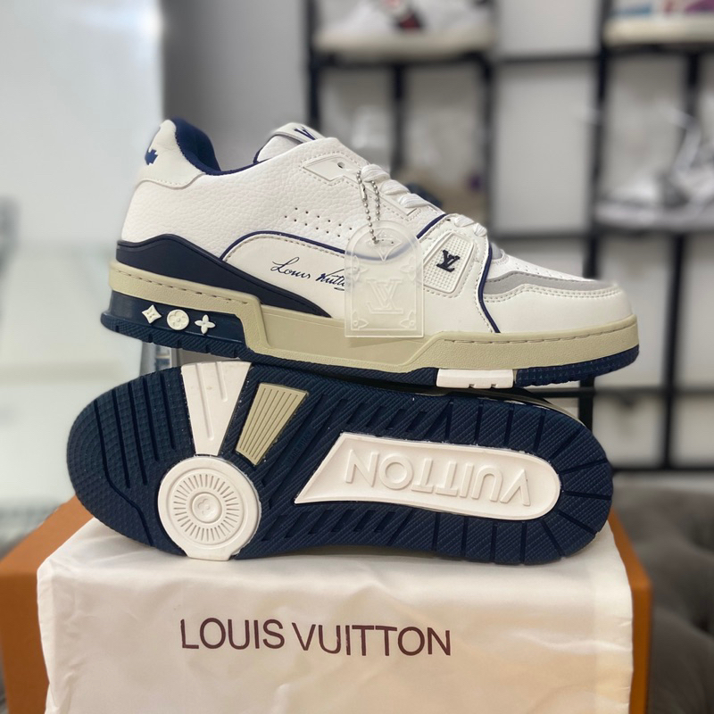 Giày Thể Thao  𝐋𝐕 𝟓𝟒 Trainer Xanh Navy Trắng SC Trung , Giày Sneaker 𝐋𝐕 𝟓𝟒 Xanh Navy Trắng Sữa - Ảnh Thật