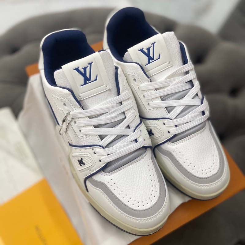 Giày Thể Thao  𝐋𝐕 𝟓𝟒 Trainer Xanh Navy Trắng SC Trung , Giày Sneaker 𝐋𝐕 𝟓𝟒 Xanh Navy Trắng Sữa - Ảnh Thật