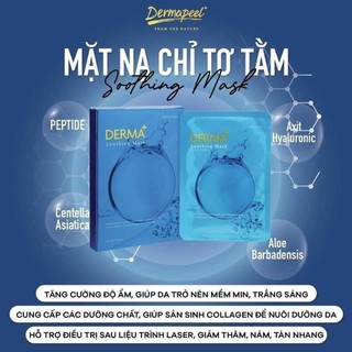 Mặt nạ chỉ tơ tằm dermapeel+ – cấp ẩm - làm dịu sau 20p sử dụng - công nghệ đột phá mới
