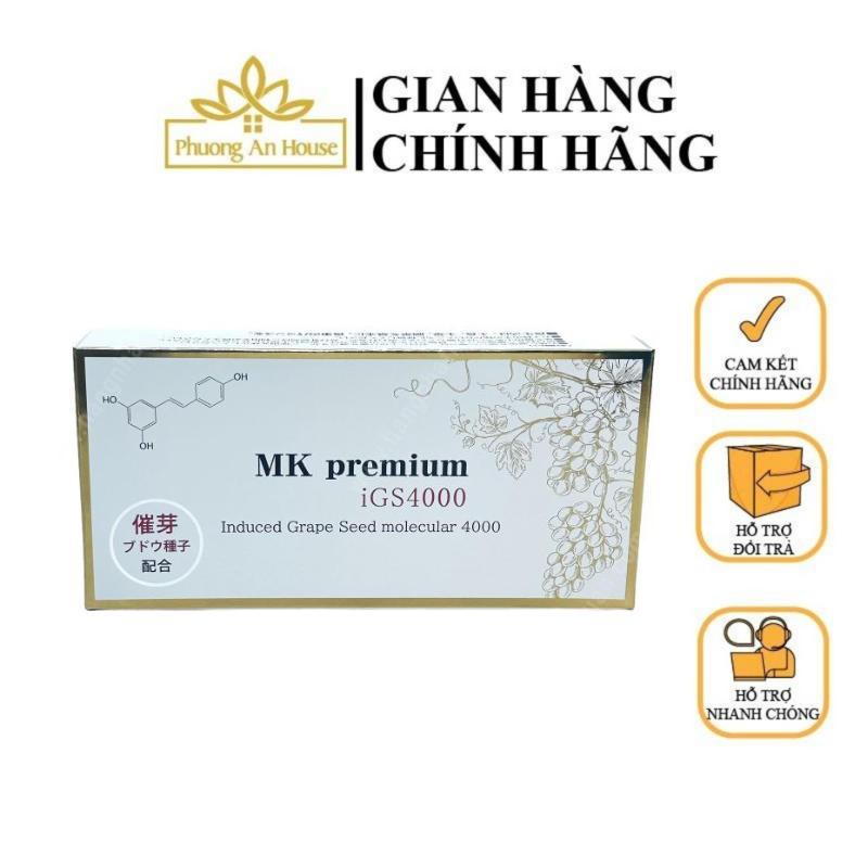 Viên uống fucoidan hỗ trợ ngăn ngừa phát triển ung thư MK premium iGS4000 Nhật (30 viên)