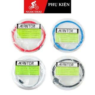 Bộ vỏ ruột phanh xe đạp AKANTOR màu trắng
