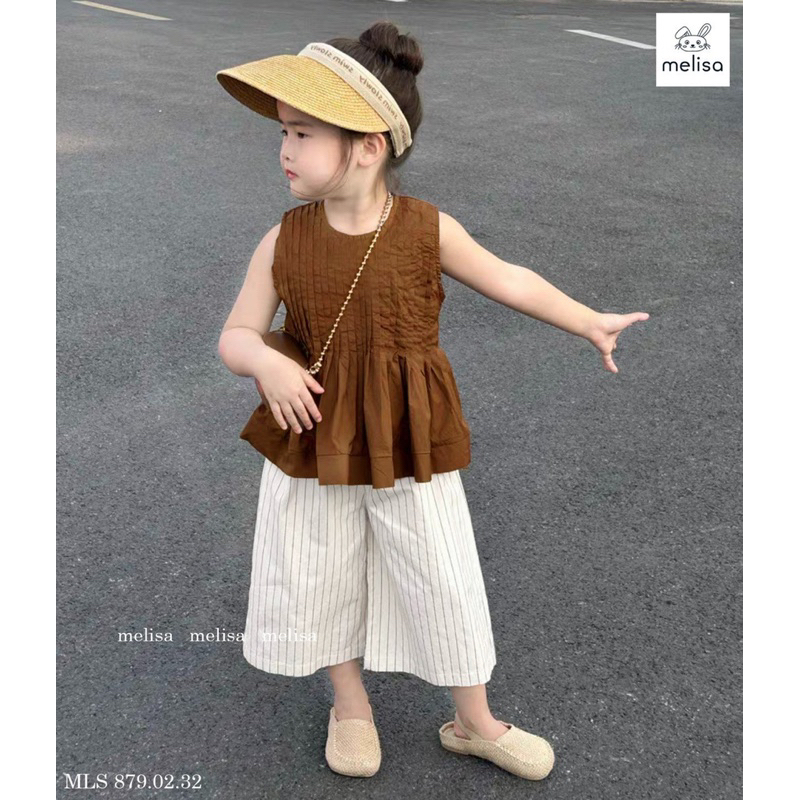 Set bộ bé gái cao cấp. Set bộ nâu Tây vực sang cho bé 25-40kg