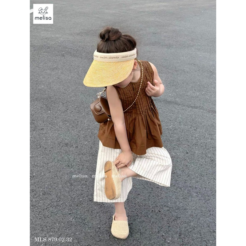 Set bộ bé gái cao cấp. Set bộ nâu Tây vực sang cho bé 25-40kg