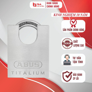 Khóa siêu nhẹ abus titalium chống cắt 66csti/50 thân 50mm 4 chìa vi tính