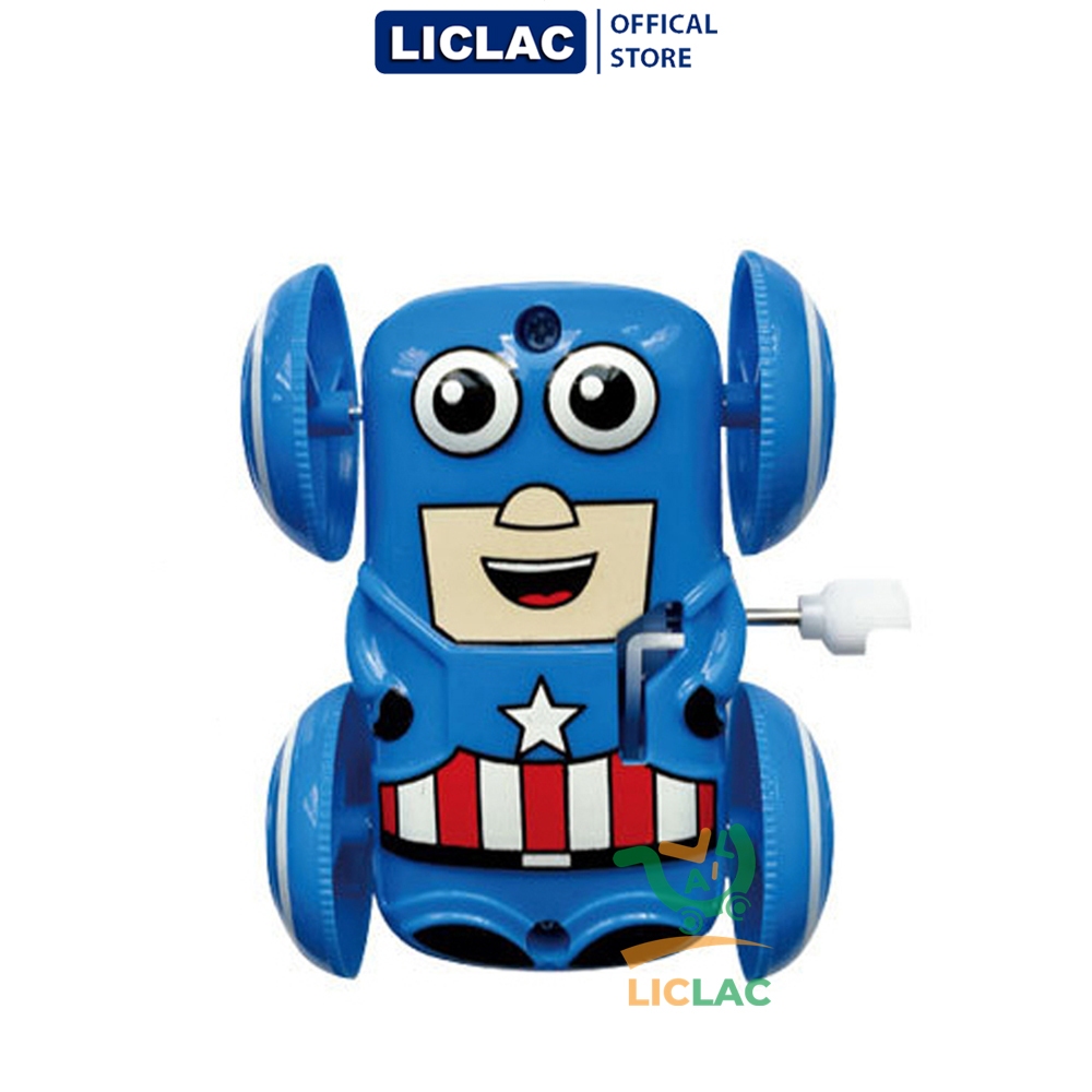 Đồ chơi Xe Siêu Anh Hùng Minion Nhào Lộn 360 độ chạy bằng cót chất liệu nhựa an toàn - LICLAC