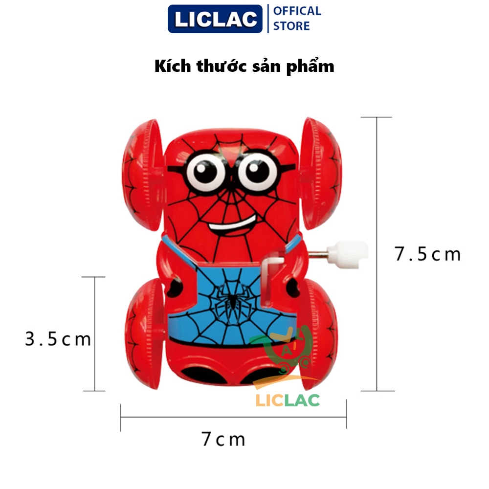 Đồ chơi Xe Siêu Anh Hùng Minion Nhào Lộn 360 độ chạy bằng cót chất liệu nhựa an toàn - LICLAC