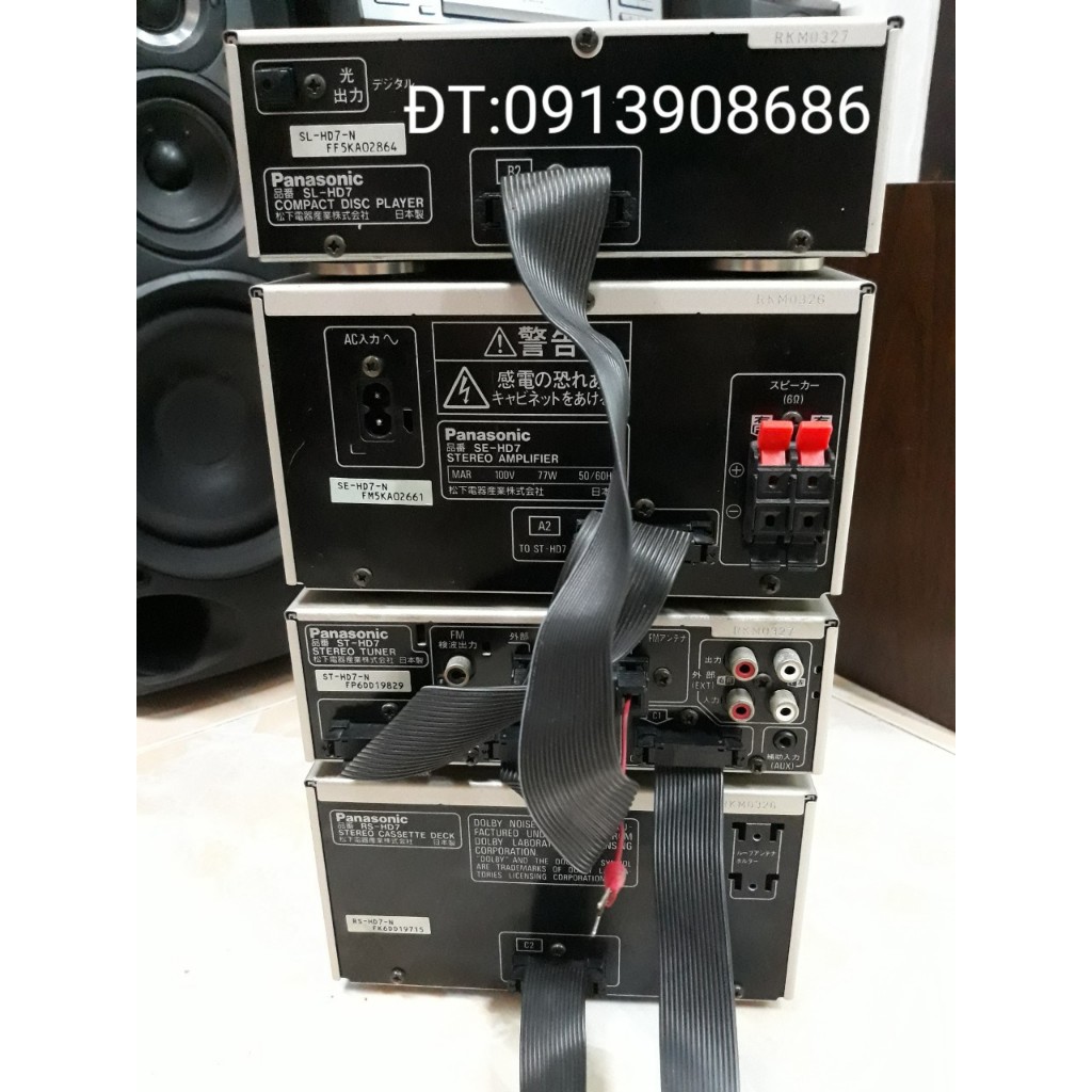 Công suất dàn trung Panasonic HD7 , Nhật bãi, nội địa