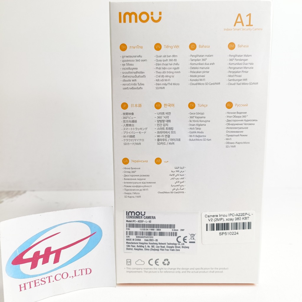 Camera IP Wifi IMOU A22EP Full HD 1080p Có Báo Động, Xoay 360 Độ