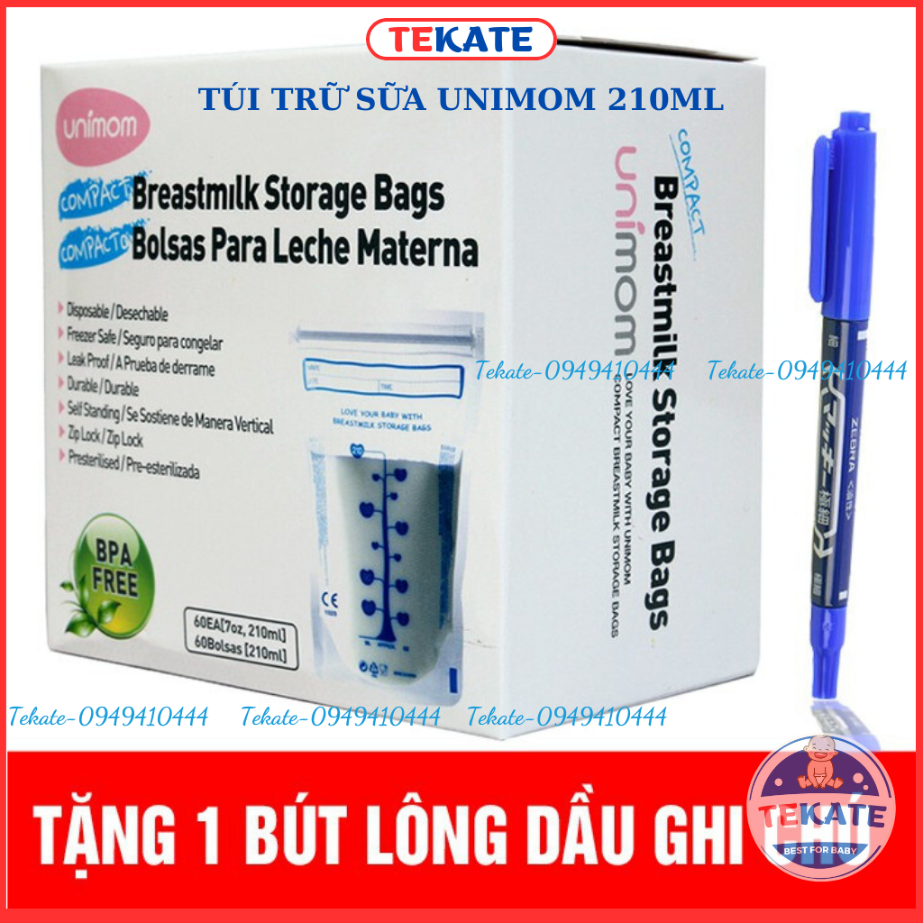 TÚI TRỮ SỮA UNIMUM COMPACT 210ML UM872051  - CHÍNH HÃNG HÀN QUỐC