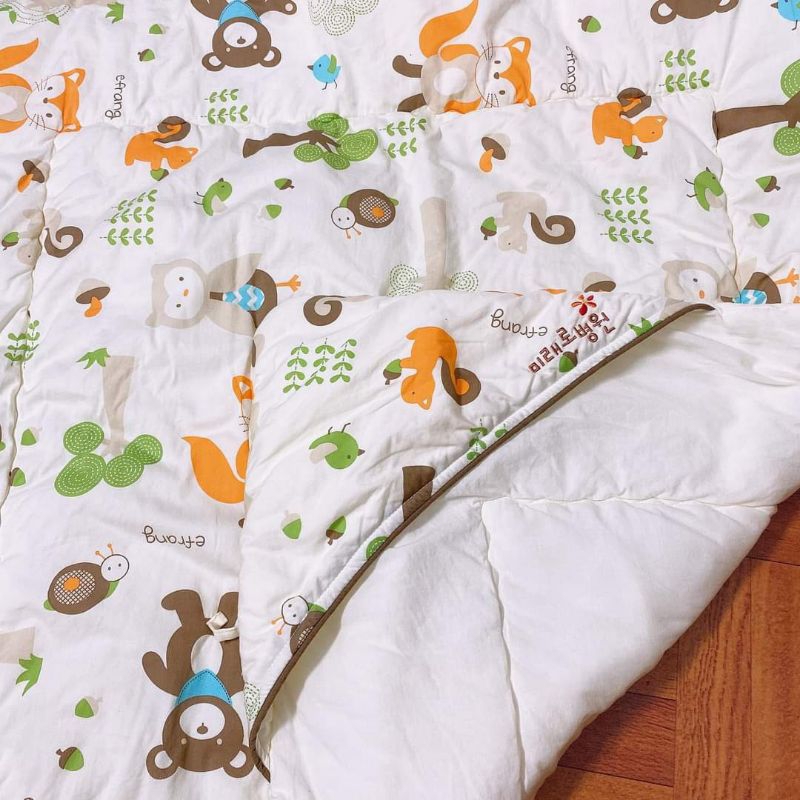 💓 CHĂN Ủ 3in1 TRẦN BÔNG - SỬ DỤNG LÀM CHĂN - THẢM - Ủ CHO BÉ HÀNG 2HAND CHUẨN AUTHENTIC CỦA HÀN QUỐC 💓