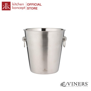 Viners - xô đá ngâm rượu màu bạc - 4l