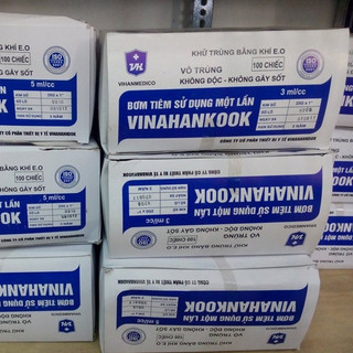 Lẻ 1 cái bơm kim tiêm sử dụng 1 lần vinahankook - loại ống 1ml