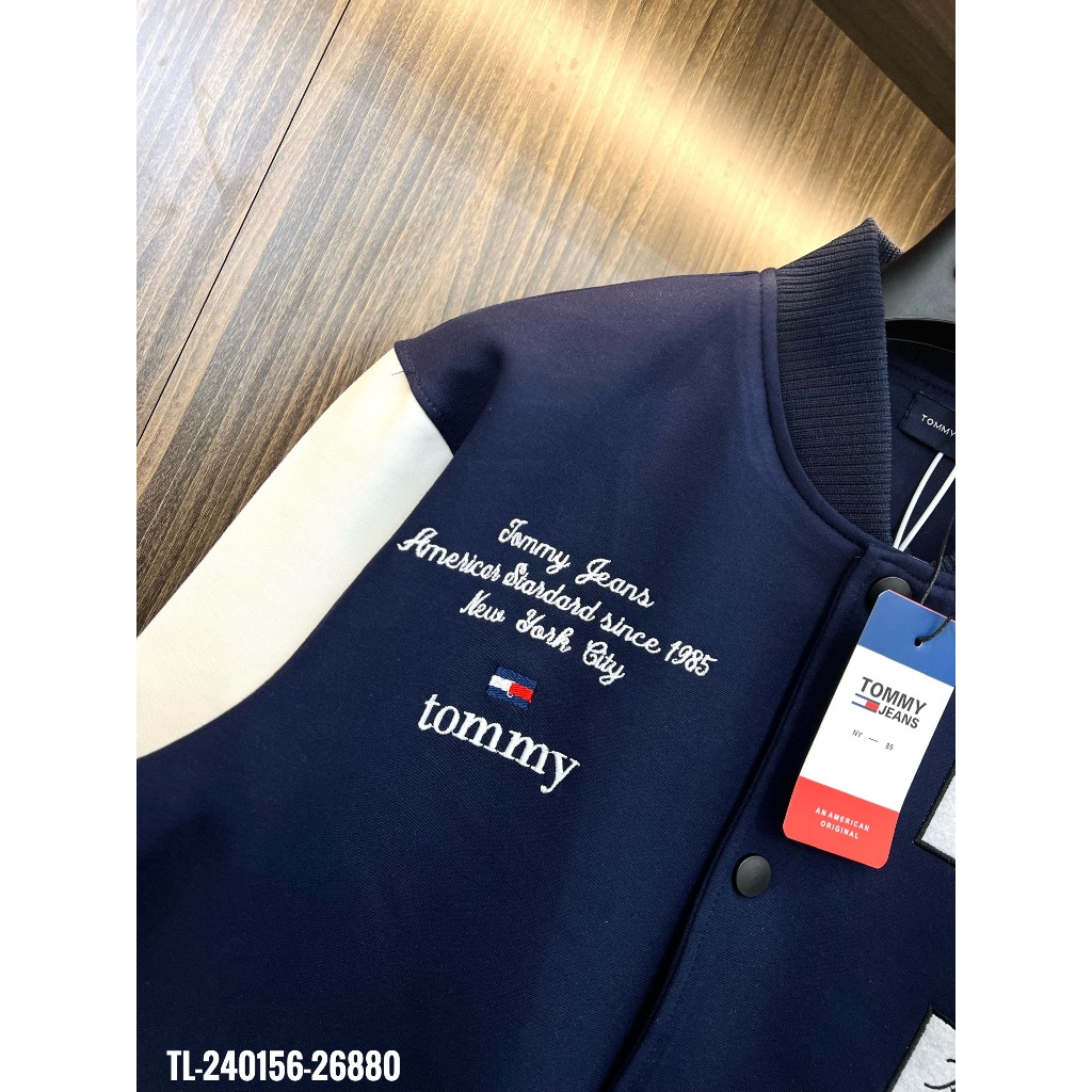 🔥Hot🔥Áo khoác bomber Tommy thêu chữ thiết kế hot trend Nam nữ New 2023