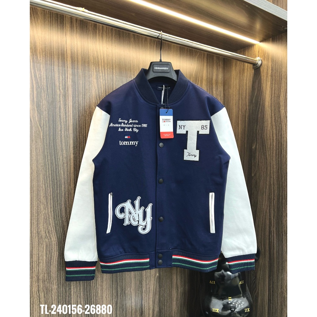🔥Hot🔥Áo khoác bomber Tommy thêu chữ thiết kế hot trend Nam nữ New 2023