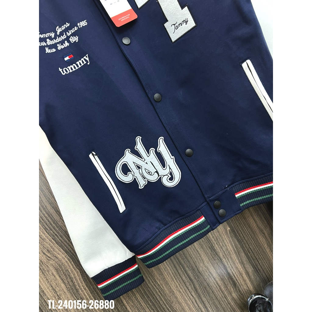 🔥Hot🔥Áo khoác bomber Tommy thêu chữ thiết kế hot trend Nam nữ New 2023