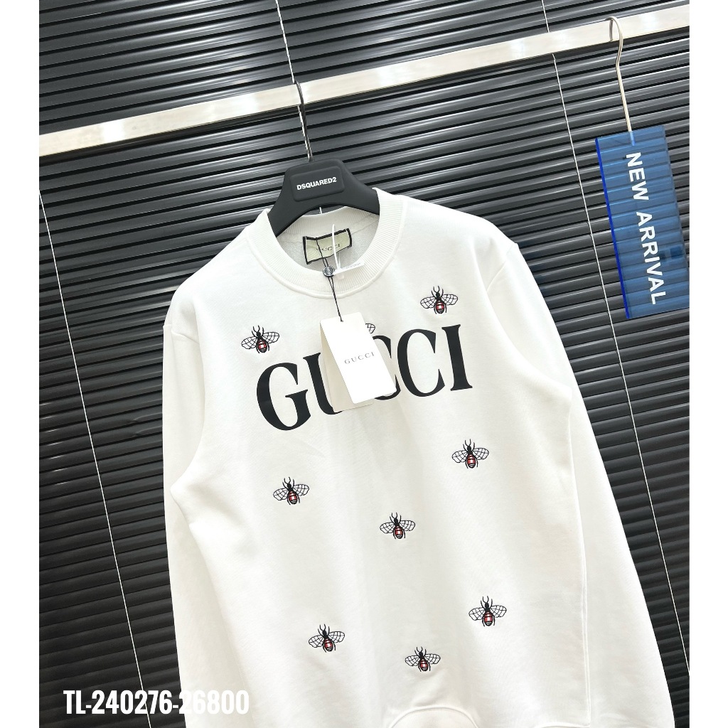 🔥Hot🔥Áo nỉ Gucci thêu ong thiết kế hot trend Nam Nữ Thu Đông 2023