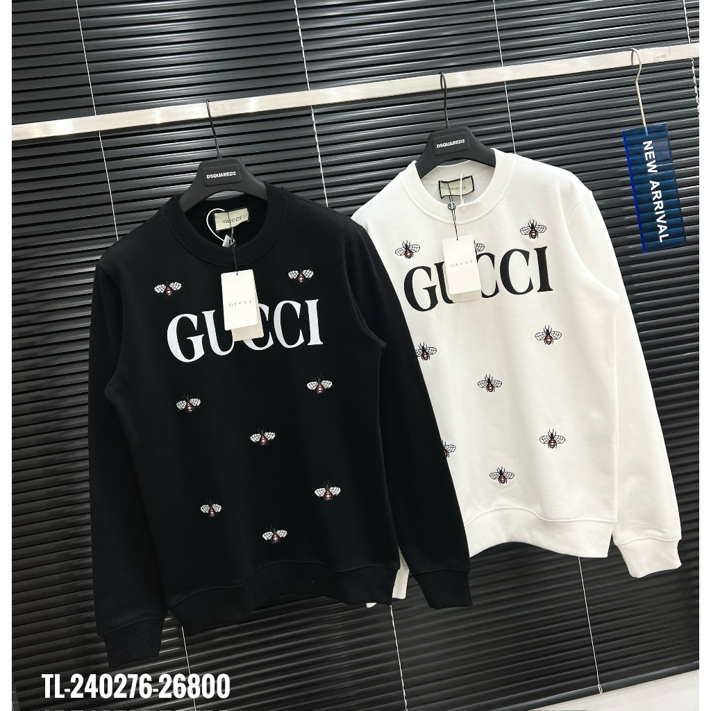 🔥Hot🔥Áo nỉ Gucci thêu ong thiết kế hot trend Nam Nữ Thu Đông 2023