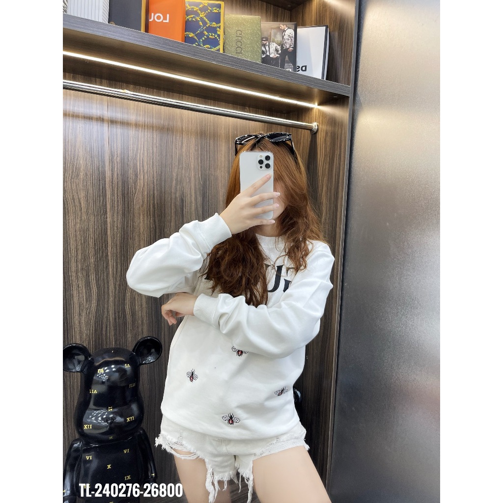 🔥Hot🔥Áo nỉ Gucci thêu ong thiết kế hot trend Nam Nữ Thu Đông 2023