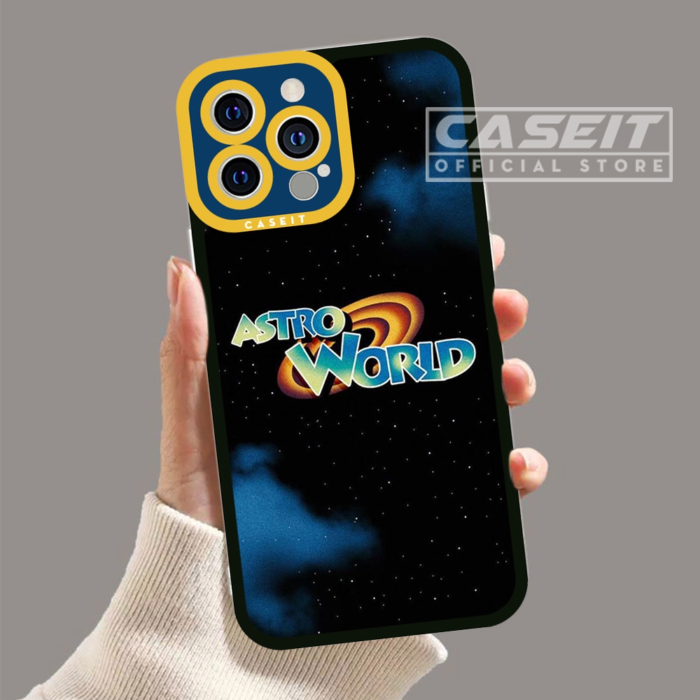 Ốp lưng iphone cạnh vuông Caseit Astro World Travis Scott hiphop rap 8/8plus/x/xs/11/12/13/14/pro/ma