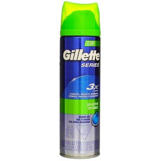 Bình xịt gel cạo râu cho da nhạy cảm gillette series 3x action sensitive shave gel 198g