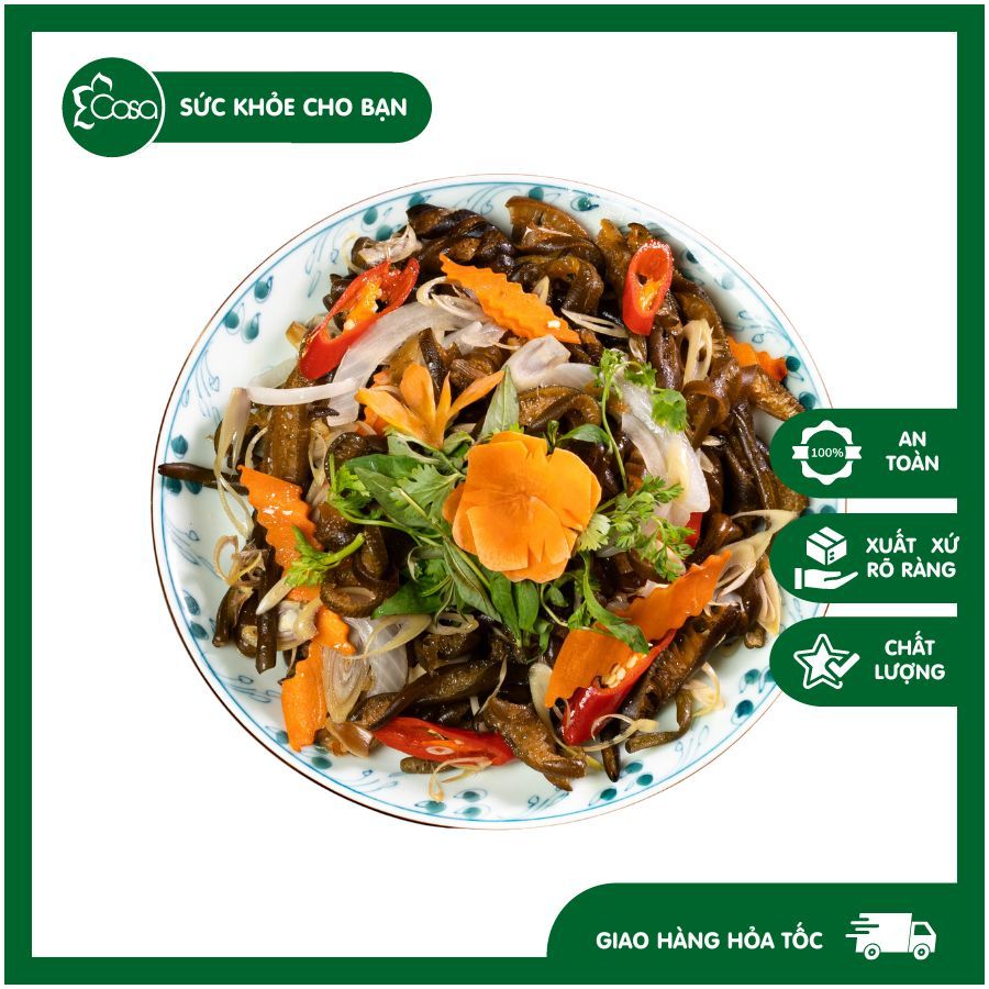 TẢO XOẮN CHI LÊ XÀO SẢ ỚT 500g - Thực phẩm chay ngon sạch | Chay Casa