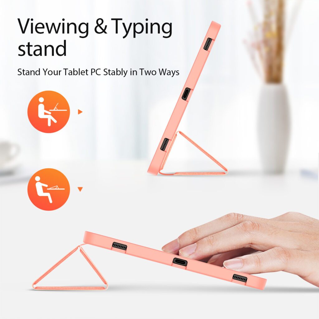 Bao Da Samsung Tab S9 PLUS/ S9 FE PLUS 12.4" X616B X816B DOMO Series Lưng Dẻo Vải Jean Khay Bút