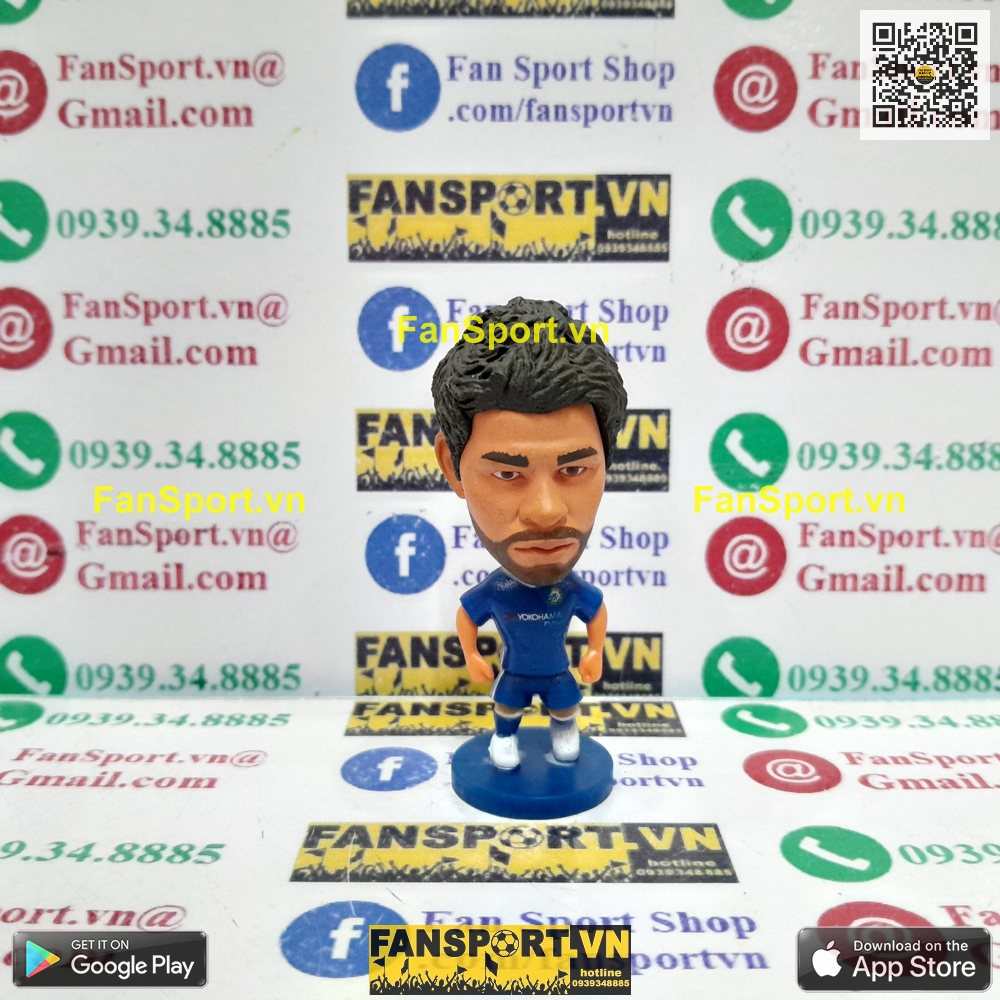 Tượng cầu thủ bóng đá Diego Costa 19 Chelsea Atletico Madrid Spain 2013 2014 2015 home blue kodoto soccerwe prostars