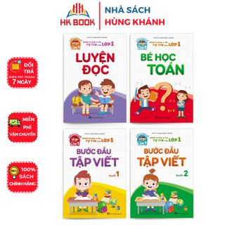 Sách - Combo 4 quyển Luyện đọc - Bé học toán - Bước đầu tập viết quyển 1 và quyển 2 (4 quyển) - VCB 27