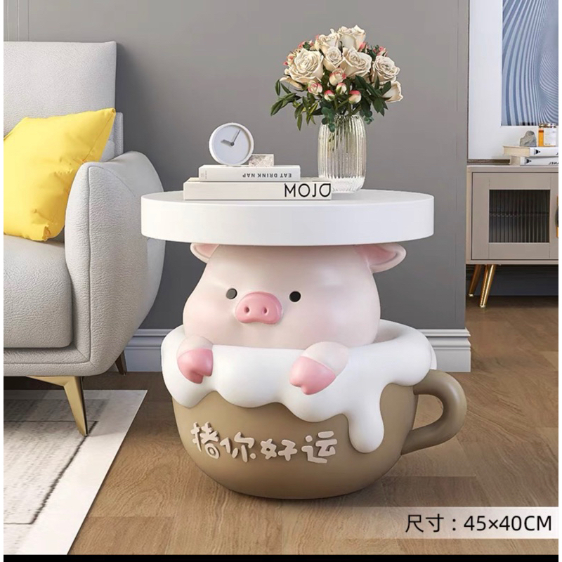 Bàn trang trí phòng khách chú gấu dễ thương - quà tặng tân gia - bàn học cho bé- hàng nhập khẩu