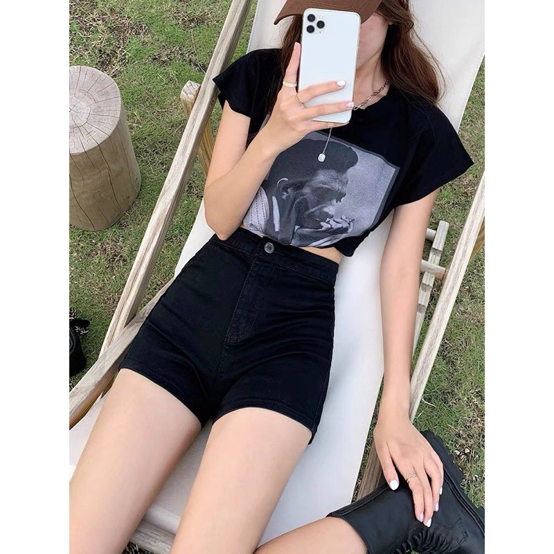 Quần Short Nữ Ôm Vòng 3, Lưng Siêu Cao Q1