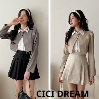 Áo sơ mi Hàn Quốc, Áo sơ mi cổ đức phối gile vạt chéo dài tay nhiều màu style Hàn Quốc