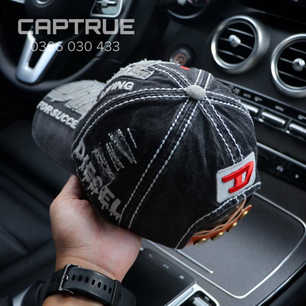 Nón nam, mũ lưỡi trai DIESEL vải Kaki đẹp form chuẩn  - ST01