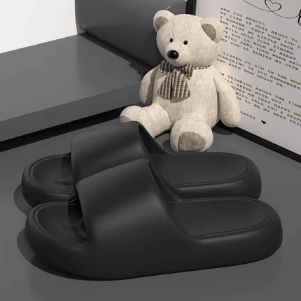 Dép nam nữ đế dày siêu nhẹ thoáng khí chống trượt phong cách Hàn Quốc đơn giản