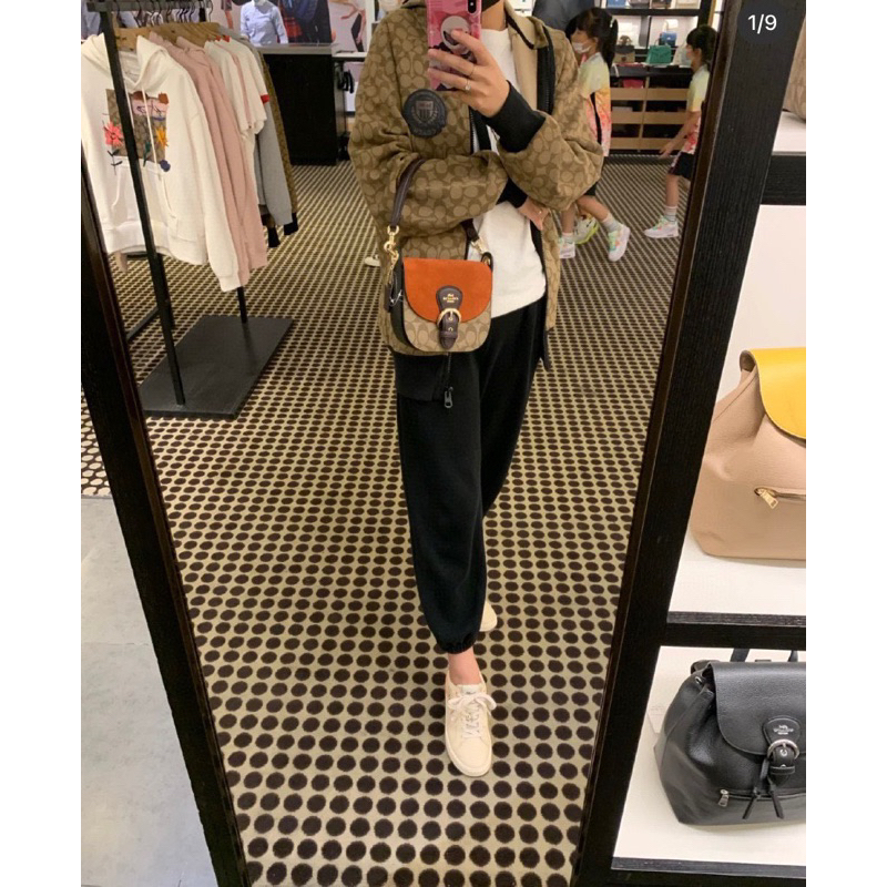 Túi coach kleo kẹp nách nữ