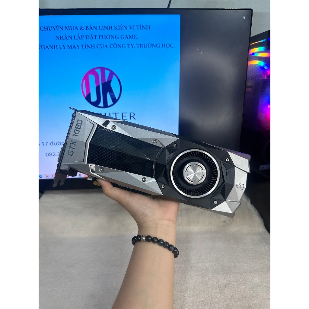 Card màn hình VGA GEFORCE GTX 1080 FOUNDER EDITION 1 FAN 8GB GDDR5X