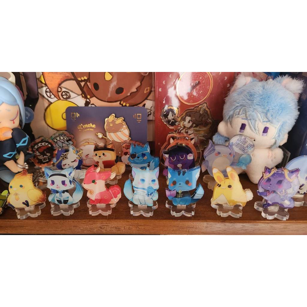GACHA Mini standee/ tượng mica Genshin Impact nhỏ nhắn xinh xắn