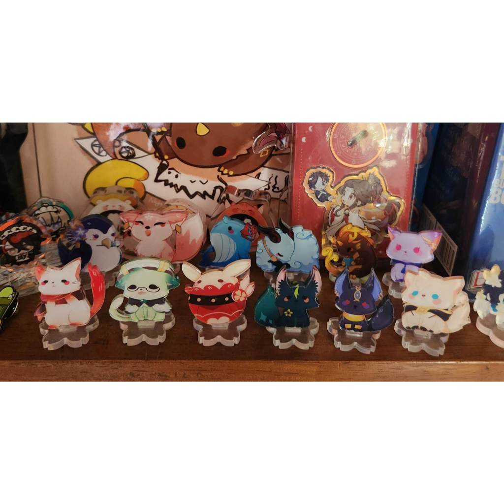 GACHA Mini standee/ tượng mica Genshin Impact nhỏ nhắn xinh xắn