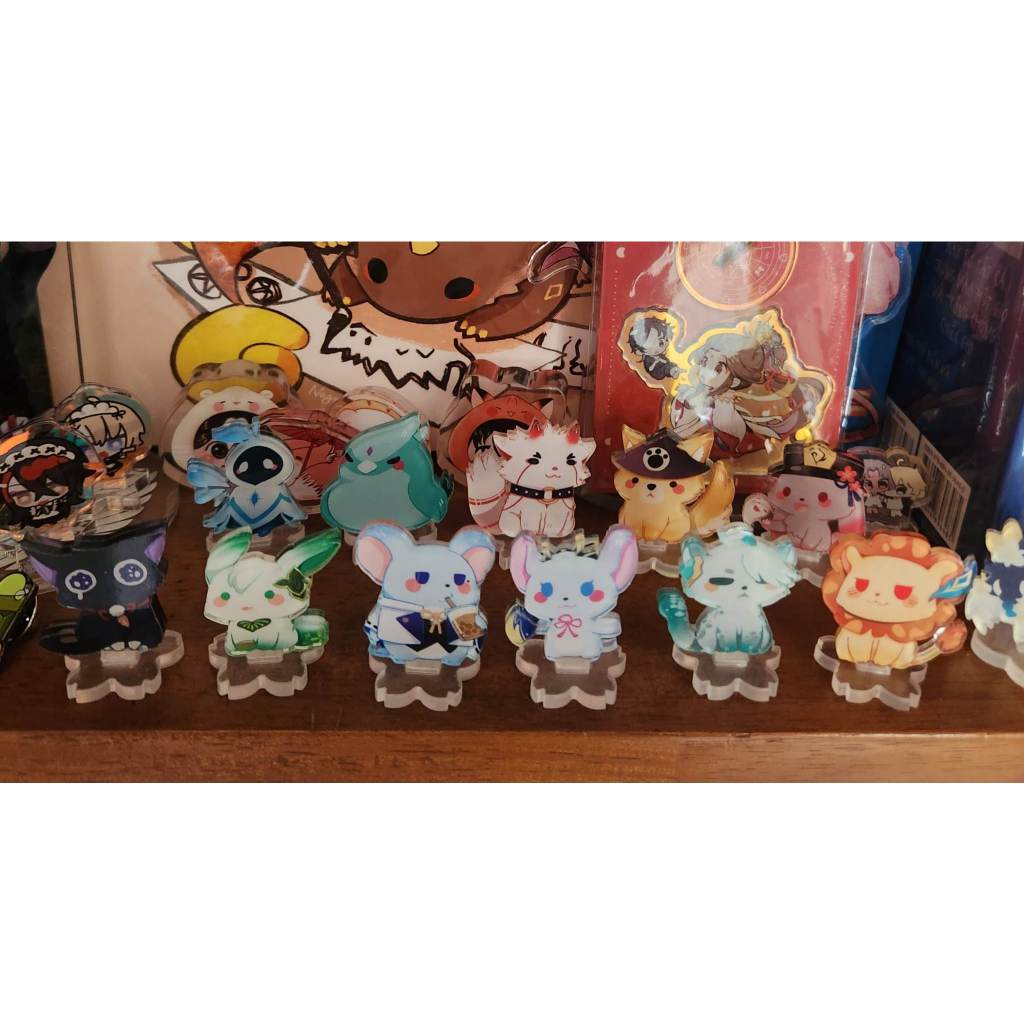 GACHA Mini standee/ tượng mica Genshin Impact nhỏ nhắn xinh xắn
