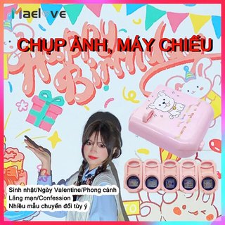 Máy chiếu phông chụp ảnh phong cảnh，Máy Chiếu Mini Tạo Phông Nền HAPPY BIRTHDAY，Làm Quà Sinh Nhật Sáng Tạo//Chụp Ảnh