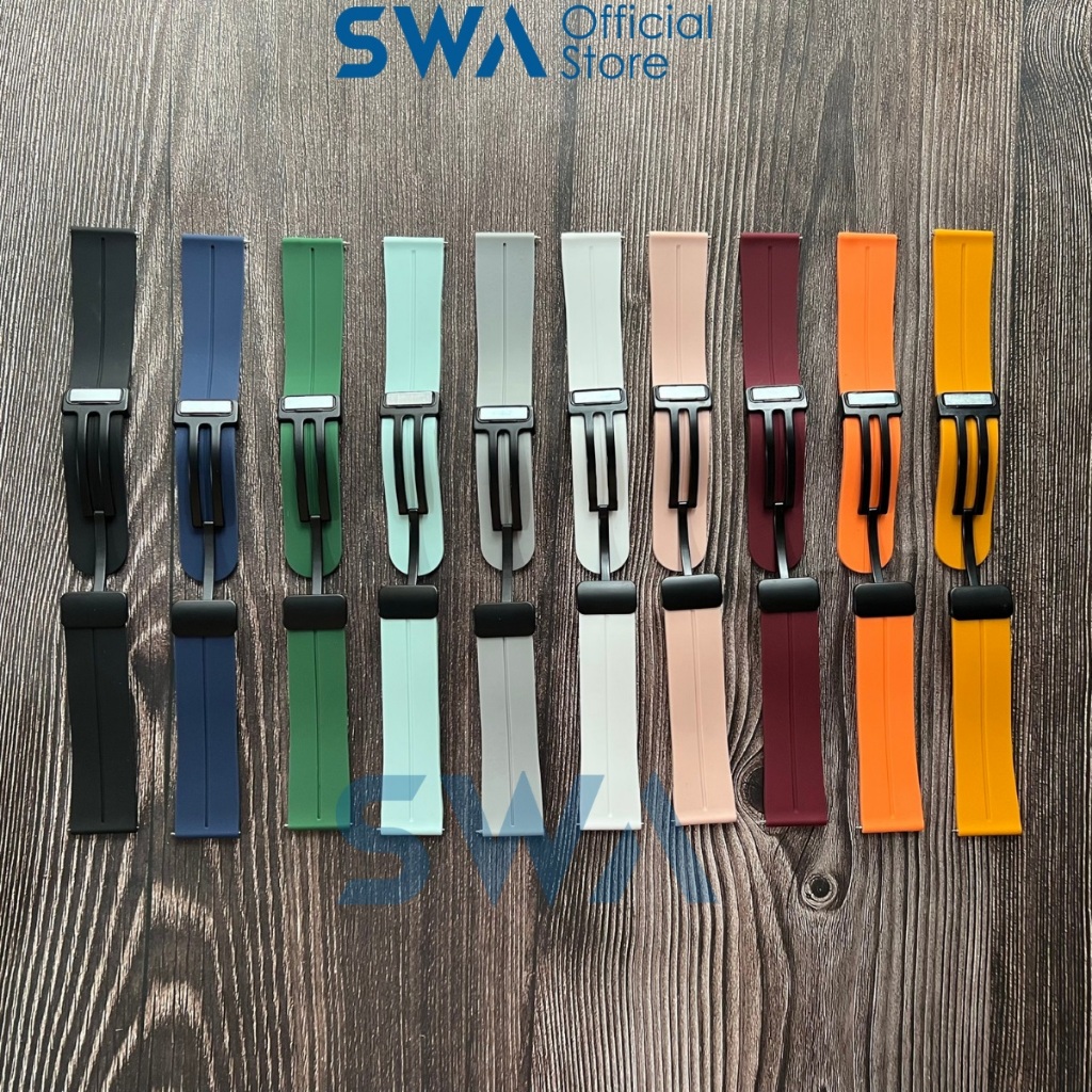 Dây Cao Su Silicon Galaxy Watch 6 5 4 3 Huawei GT GT2 GT3 GT2Pro GT3Pro Forerunner 245 255 265 55 Venu 2 2s SQ2 SWA DS09