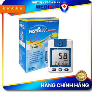 Máy Đo Đường Huyết EasyGluco Công Nghệ Cảm Ứng Điện Cực Cho Kết Quả Nhanh, Chính Xác