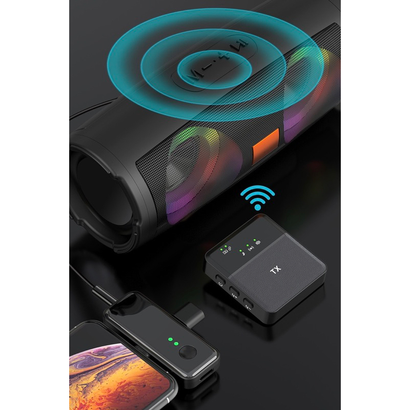 Micro thu âm Lavalier SX31 3in1 2 Mic  cài áo không dây chất lượng cao, quay video, livestream, bán hàng