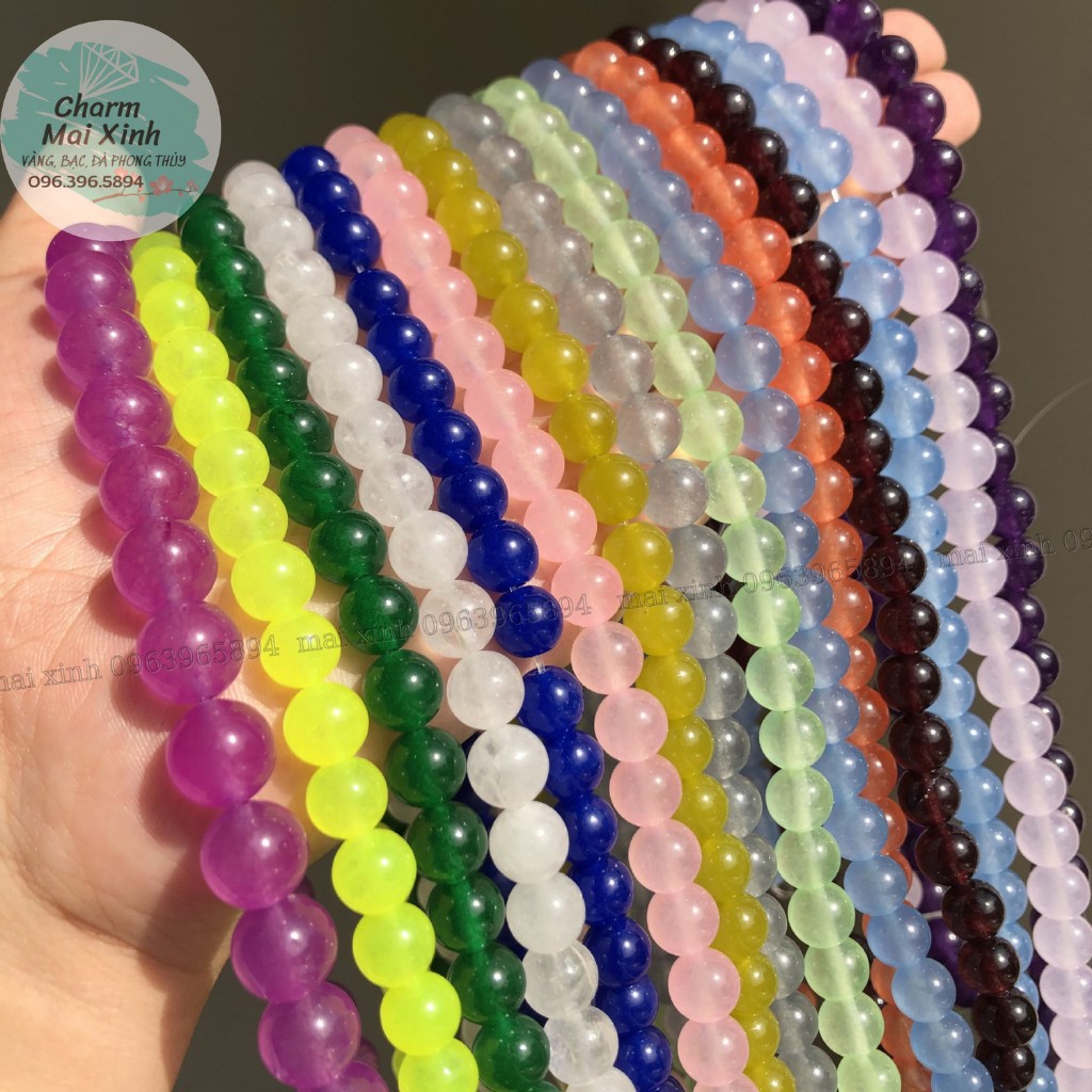 Chuỗi Hạt Đá Mã Não - Hạt Siêu Nhỏ & Nhỏ - Xâu, Mix, Vòng tay phong thủy nam, nữ- Phụ kiện làm vòng hamade