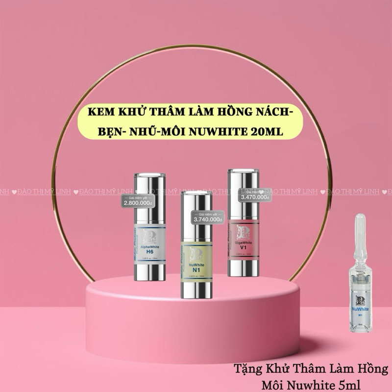 Kem Làm Hồng Nhũ Hoa Nuwhite N1 Mibiti Prudente Professional 5ml 20ml
