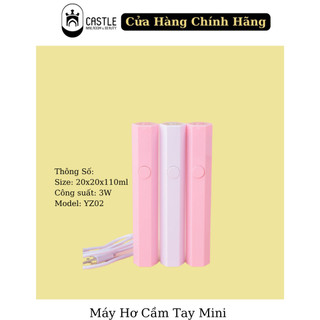 Máy hơ cầm tay mini tích điện công suất 3w - đèn hơ gel