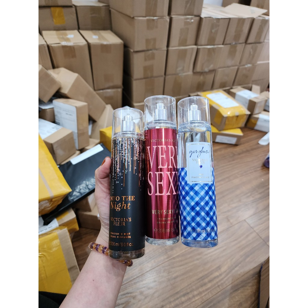 Xịt thơm 236ml toàn thân body mist VICTORIA Nội Địa Trung nước hoa lưu hương
