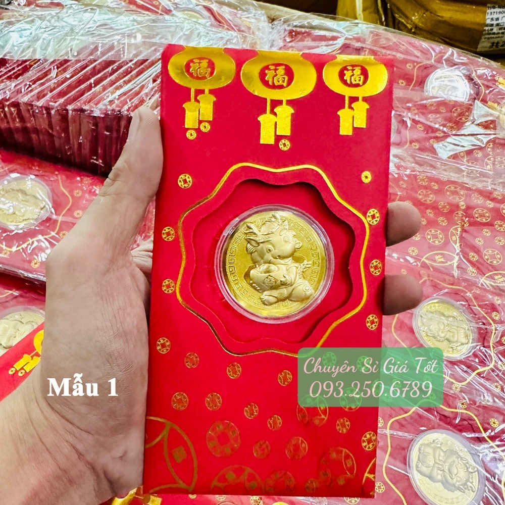 Bao lì xì hình con Rồng 2024 Giáp Thìn may mắn thu hút tài lộc