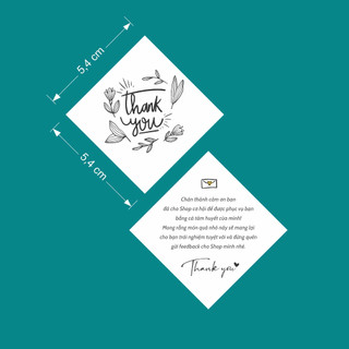 Card cám ơn, Phiếu cám ơn cho khách hàng 2023