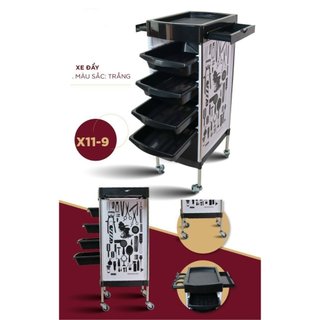  Xe đẩy  làm tóc  kệ nhuộm đựng dụng cụ  hóa chất làm tóc chuyên cho salon 